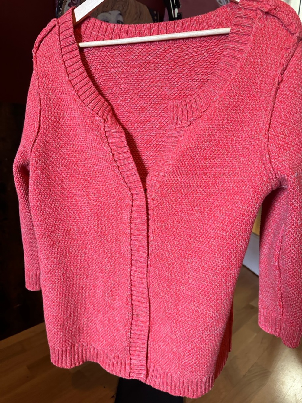 Textured Knit Button-Up Sweater by Ann Taylor - Picture 9 of 17